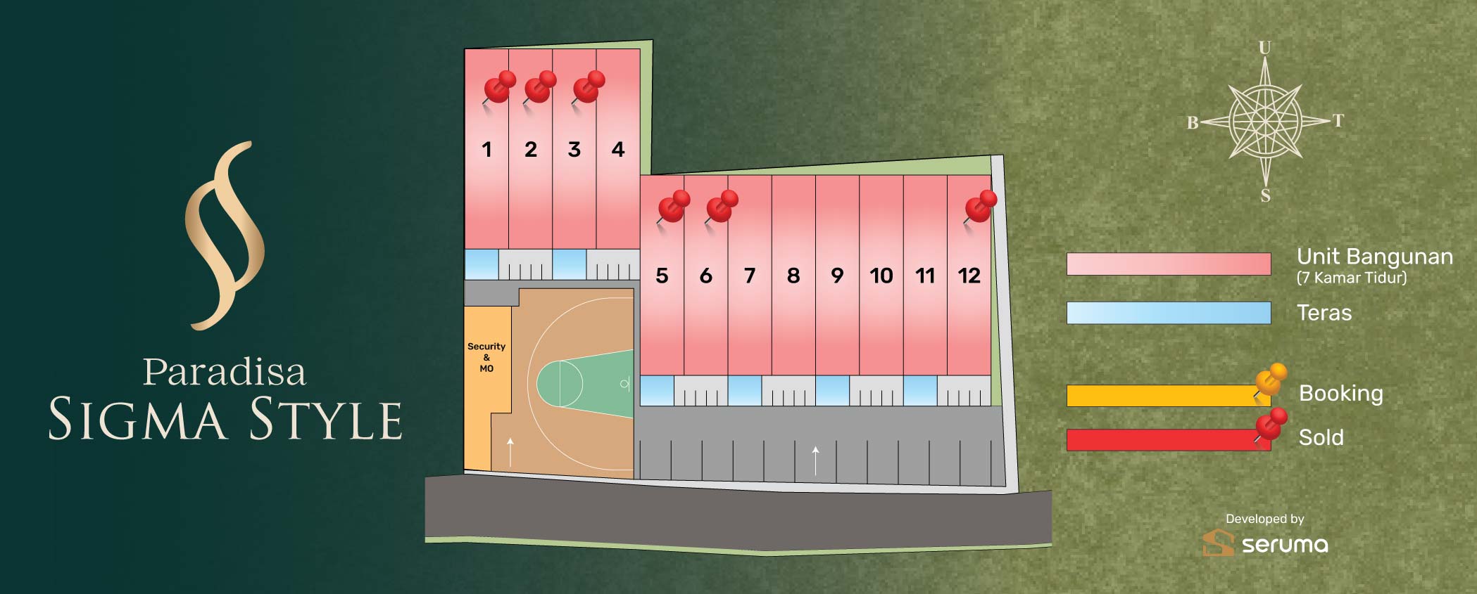 Site plan Paradisa Sigma Style