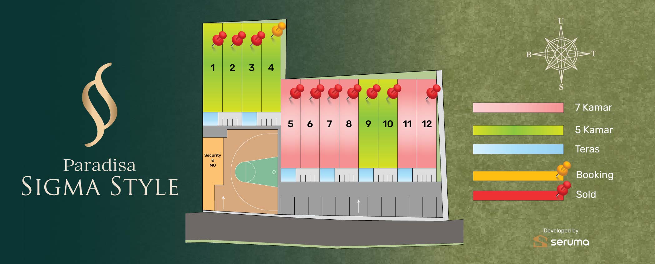 Site plan Paradisa Sigma Style